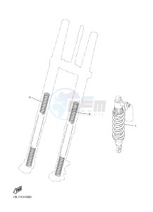 YZ250F (1SM5 1SM6 1SM7 1SM8) drawing ALTERNATE FOR CHASSIS