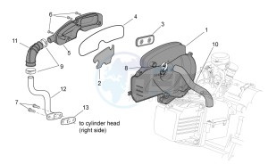 Scarabeo 50 4t 4v net drawing Secondary air