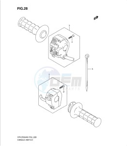 DR125SML 0 drawing HANDLE SWITCH