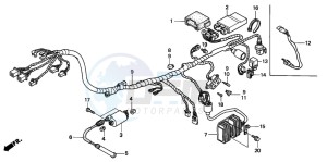 FX650 drawing WIRE HARNESS/ IGNITION COIL