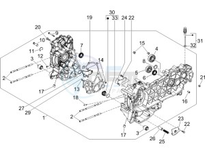 Runner 125 VX 4t Race drawing Crankcase