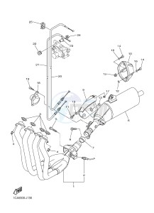 FZ1-S FZ1 FAZER 1000 (2DV6) drawing EXHAUST