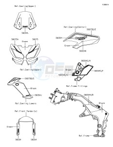 VERSYS 1000 KLZ1000BHF XX (EU ME A(FRICA) drawing Decals(Green)