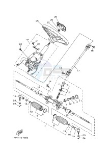 YXM700E YXM700PF VIKING EPS (1XPR) drawing STEERING