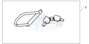 VFR8009 UK - (E / MME TWO) drawing HONDA U-LOCK