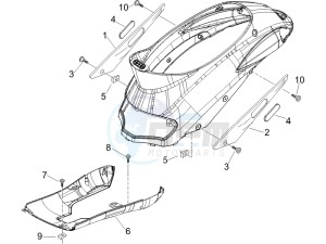 Liberty 150 4t Sport e3 drawing Wheel housing - Mudguard