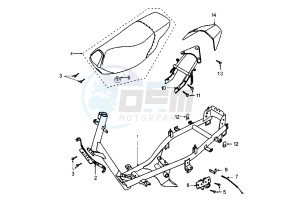 X RACE - 50 cc drawing FRAME