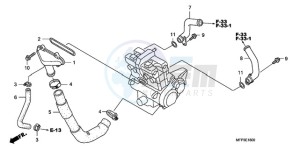 CB1300SA9 Australia - (U / ABS BCT MME TWO) drawing WATER PIPE