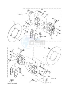 YXM700E YXM700PHF VIKING (1XPM) drawing FRONT BRAKE CALIPER