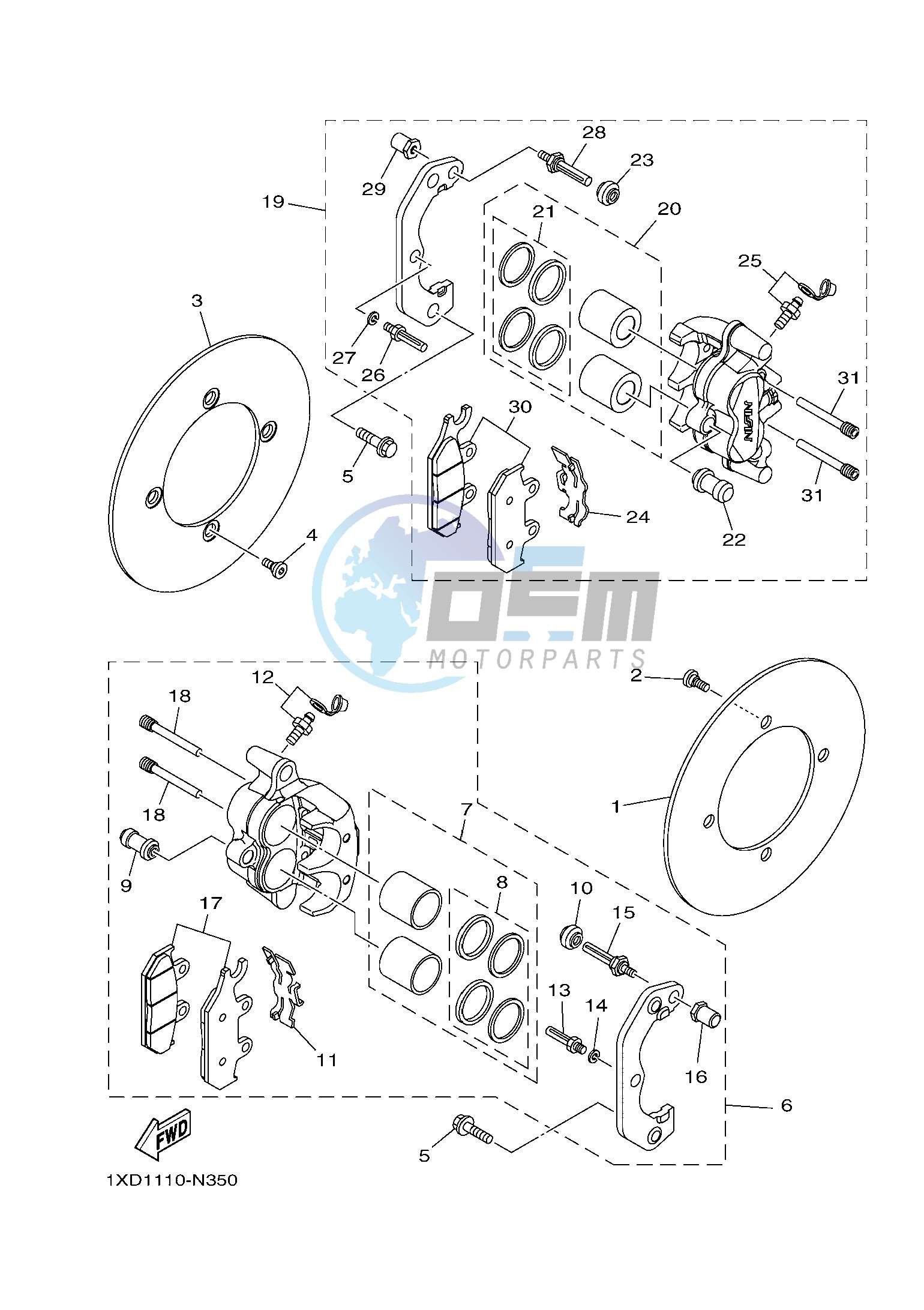 FRONT BRAKE CALIPER