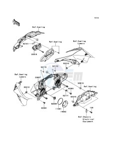 NINJA_ZX-10R_ABS ZX1000KBF FR GB XX (EU ME A(FRICA) drawing Headlight(s)