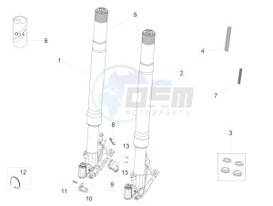 RSV4 1000 Racing Factory L.E. (EMEA) (EU, GB) drawing Front fork Ohlins