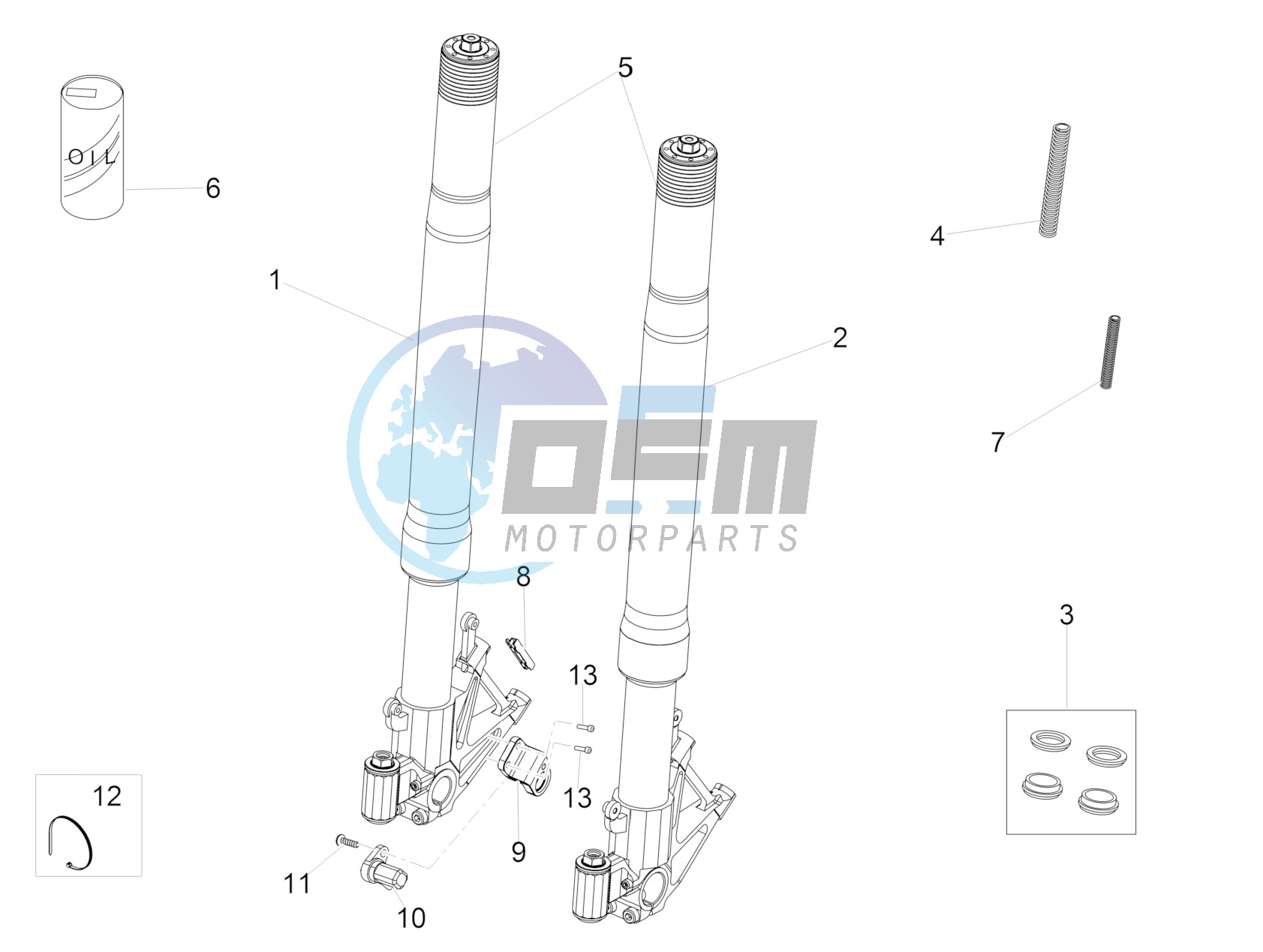 Front fork Ohlins