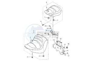 XVZ TF ROYAL STAR VENTURE 1300 drawing SEAT