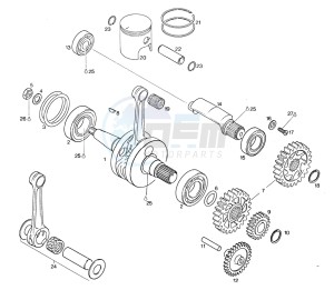 RS 125 drawing Drive shaft