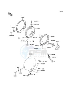 ELIMINATOR 125 BN125A6F GB XX (EU ME A(FRICA) drawing Headlight(s)(UK)