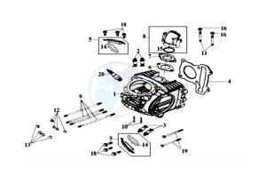 EURO MX 125 DUAL DISK 50 drawing CYLINDER HEAD CPL