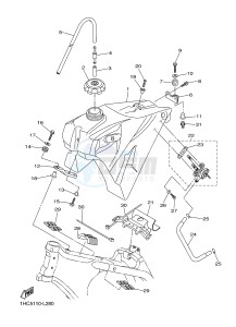 YZF-R6 600 R6 (1HCA 1HCB 1HCC) drawing FUEL TANK