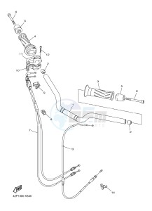 FZ8-S FZ8 FAZER 800 (42PD 42PF) drawing STEERING HANDLE & CABLE