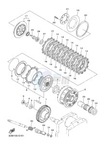 XVS1300CU XVS1300 CUSTOM XVS1300 CUSTOM (2SS8) drawing CLUTCH