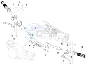 LX 150 4T 3V IE NOABS E3 (APAC) drawing Handlebars - Master cil.