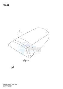 GSX-R1000 (E2) drawing SEAT TAIL BOX (GSX-R1000K1)