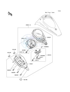 VN 900 C [VULCAN 900 CUSTOM] (7F-9FA) C9F drawing METER-- S- -