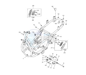 VP X-CITY 250 drawing FRAME