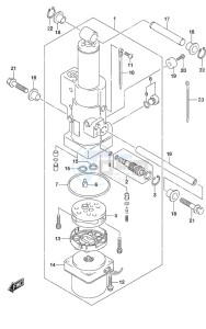 DF 20A drawing Tilt Cylinder w/Power Tilt