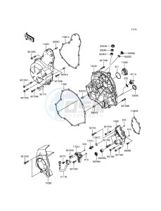 ER-6F_ABS EX650FEF XX (EU ME A(FRICA) drawing Engine Cover(s)