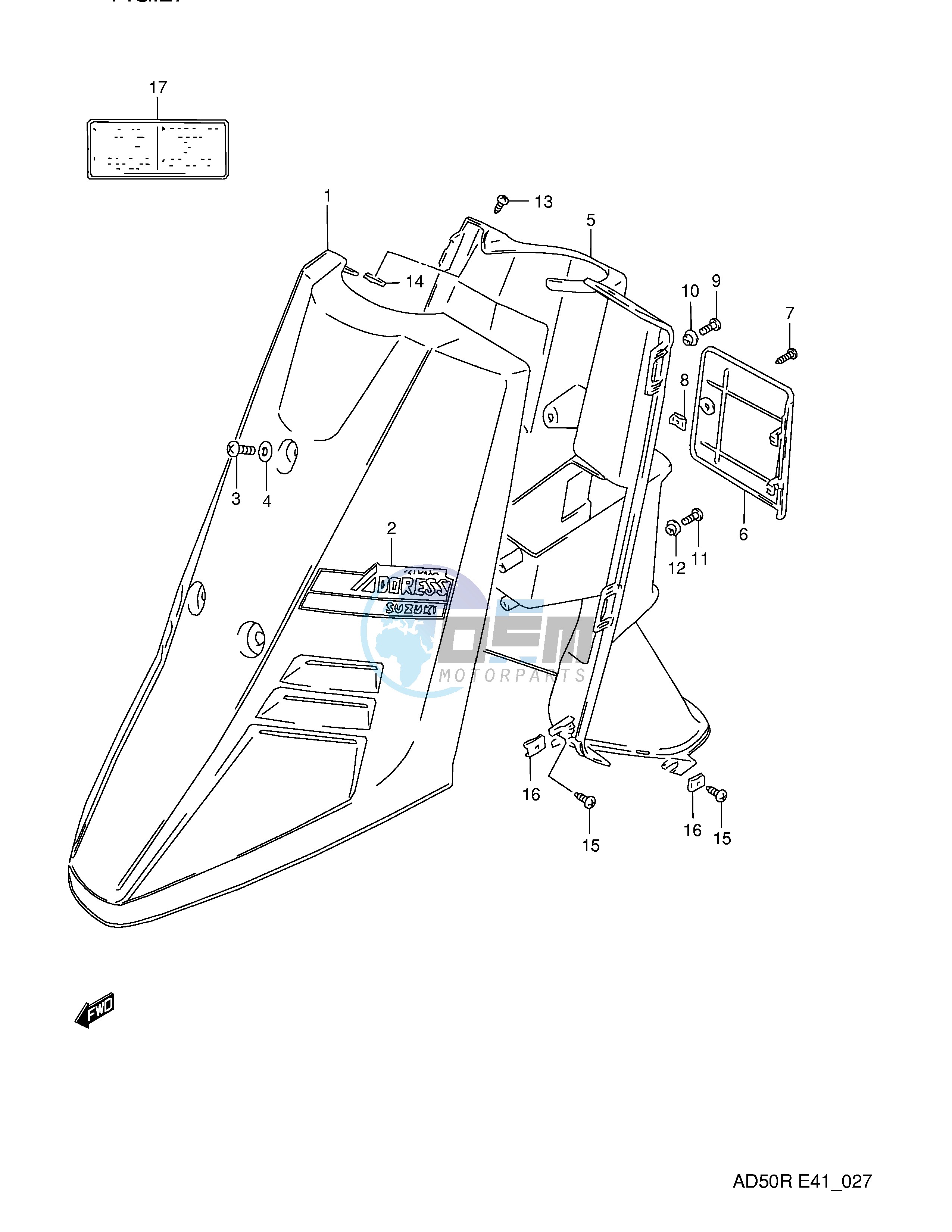 FRONT LEG SHIELD (MODEL L E41)