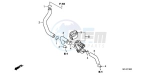 CBR1000RR9 Australia - (U / MME PSW SPC) drawing AIR INJECTION CONTROL VALVE