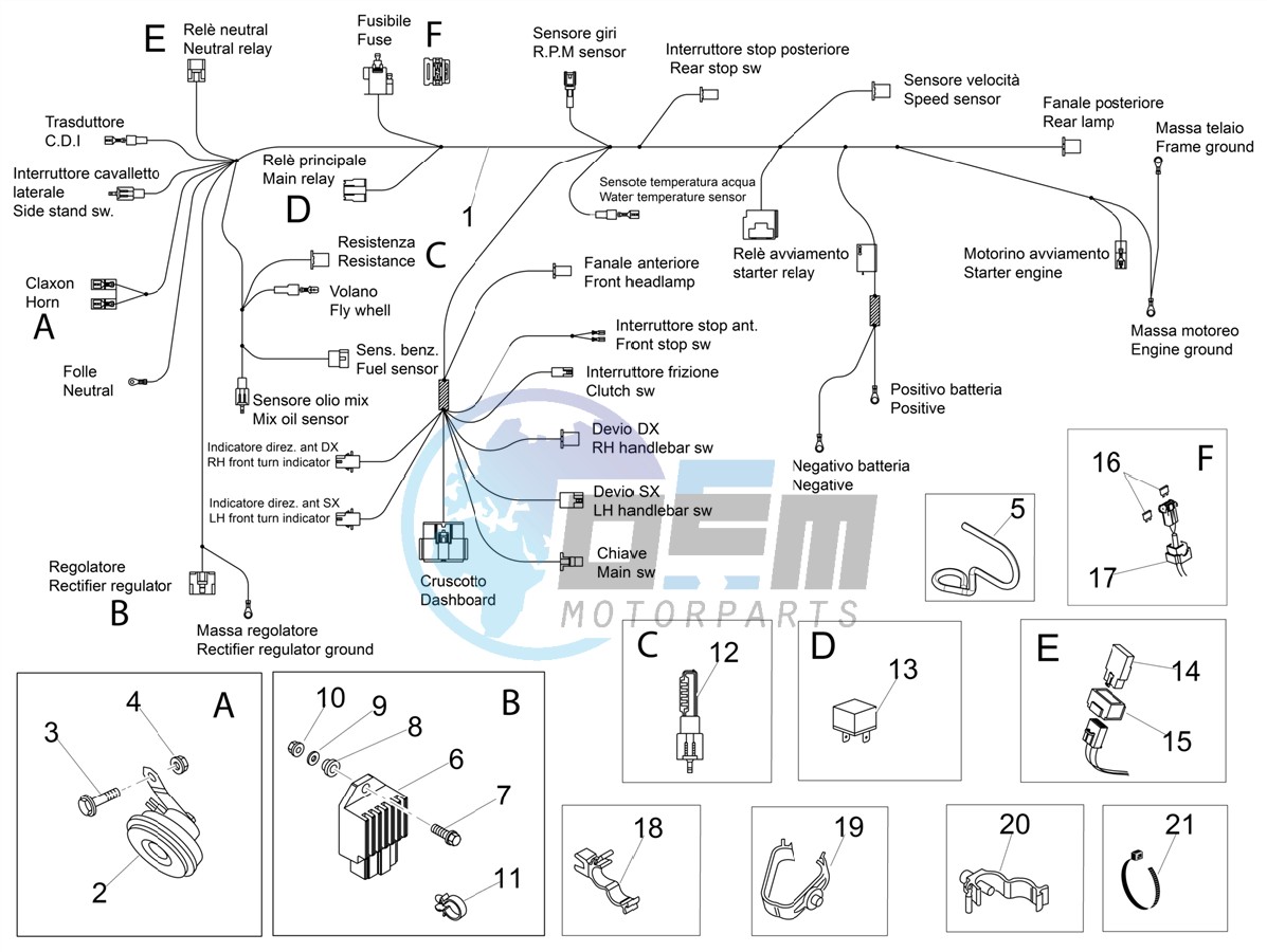 Front electrical system