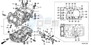 NC750XAG NC750X Europe Direct - (ED) drawing CRANKCASE