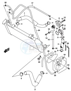 GSX-S750A drawing RADIATOR HOSE