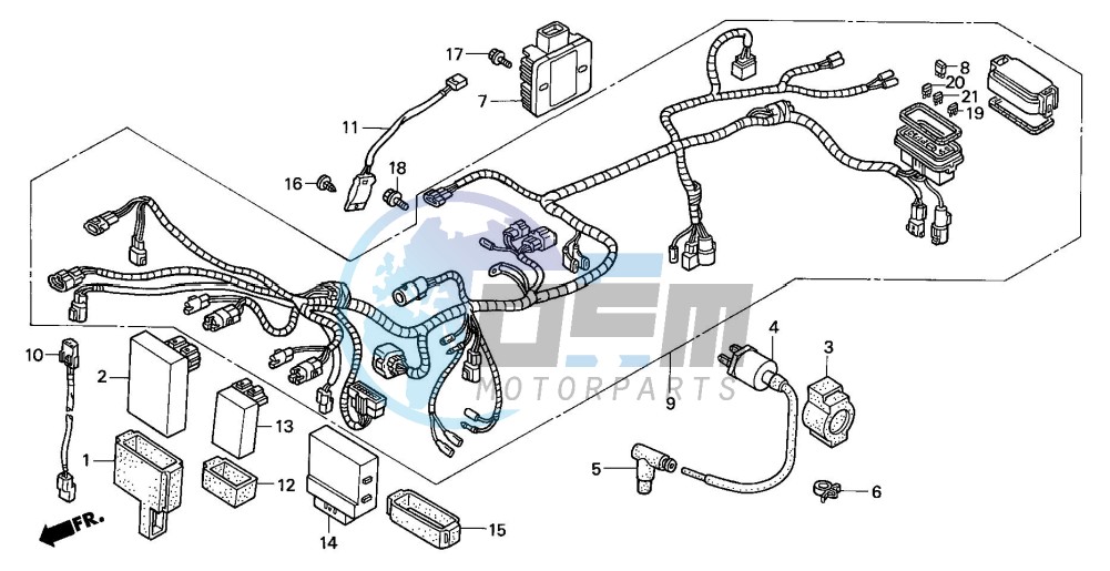 WIRE HARNESS (TRX450FM)