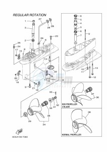 F250NCA drawing PROPELLER-HOUSING-AND-TRANSMISSION-2