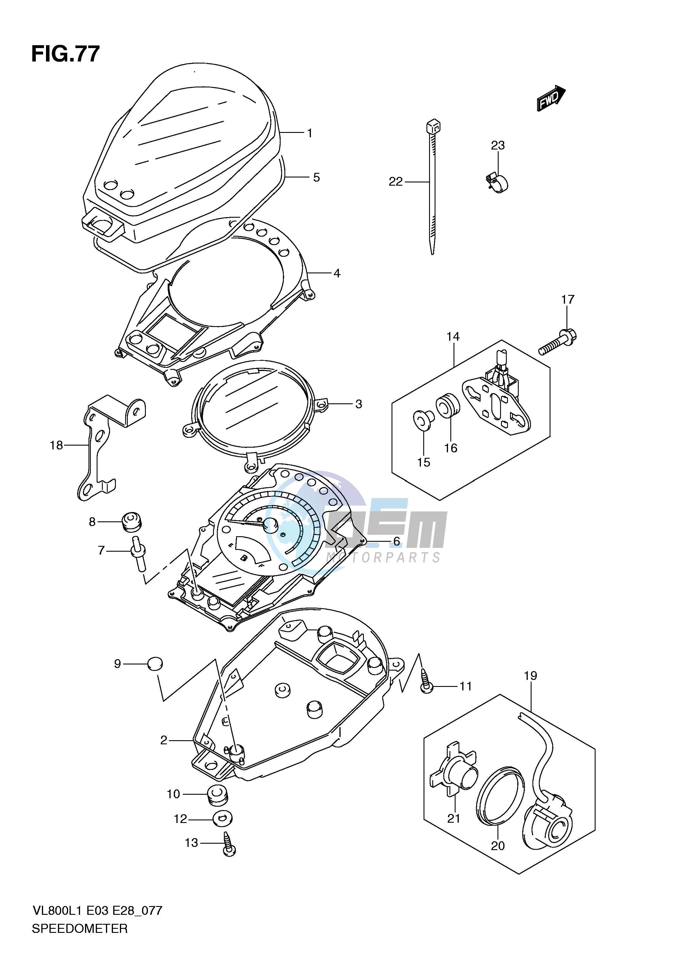 SPEEDOMETER (VL800TL1 E33)