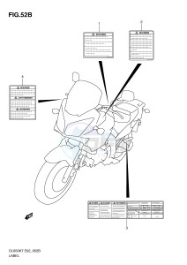 DL650 (E2) V-Strom drawing LABEL (MODEL L0)