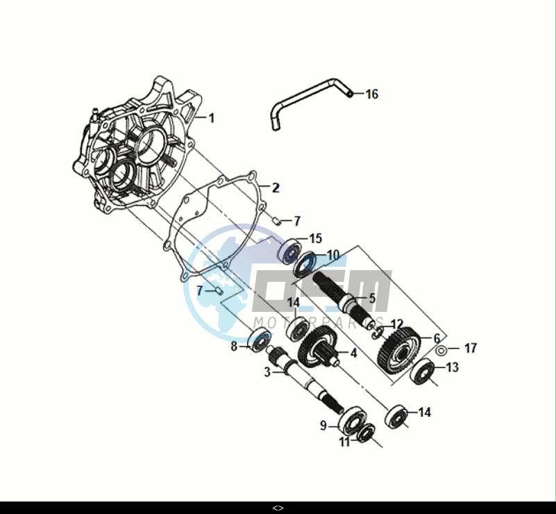 MISSION CASE-DRIVE SHAFT