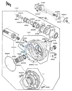 ZN 1300 A [VOYAGER] (A1-A4) [VOYAGER] drawing DRIVE SHAFT_FINAL GEARS