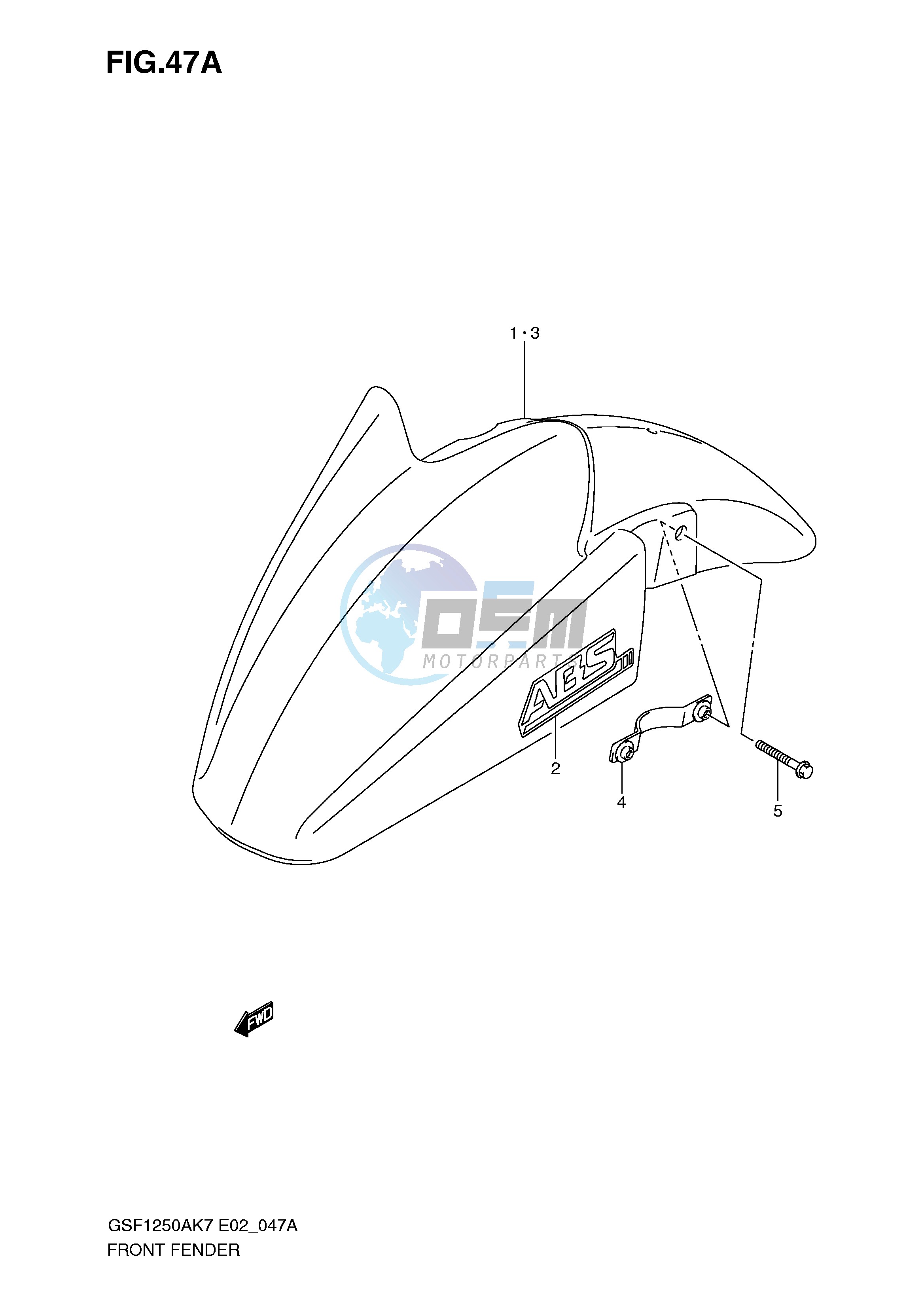 FRONT FENDER (MODEL K9)