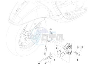 SXL 125 4T 3V drawing Brakes pipes - Calipers