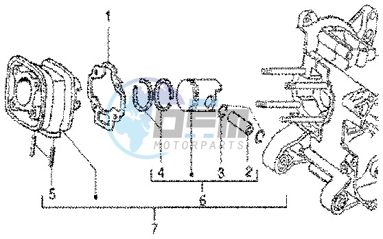 Cylinder-piston-wrist pin assy