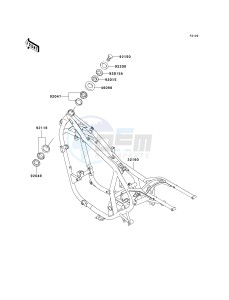 EN 500 C [VULCAN 500 LTD] (C10) C10 drawing FRAME