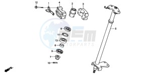 TRX300EX SPORTRAX drawing STEERING SHAFT