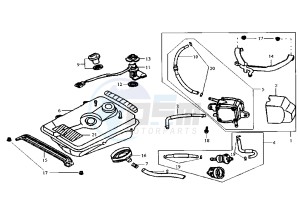 RED DEVIL - 50 cc drawing FUEL TANK