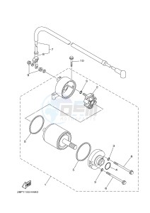 YFM700FWAD YFM7FGPLED GRIZZLY 700 EPS LIMITED EDITION (1HPY) drawing STARTING MOTOR