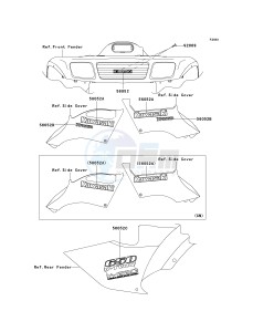 KVF 650 B [PRAIRIE 650 4X4 ADVANTAGE CLASSIC] (B2) [PRAIRIE 650 4X4 ADVANTAGE CLASSIC] drawing DECALS