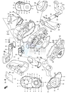 LT-A500F (E3-E28) drawing CRANKCASE COVER (MODEL Y)